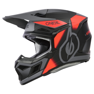 Casque Moto Cross 3SRS VISION Oneal Noir / Rouge / Gris