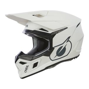 Casque Moto Cross 3SRS SOLID Oneal Blanc