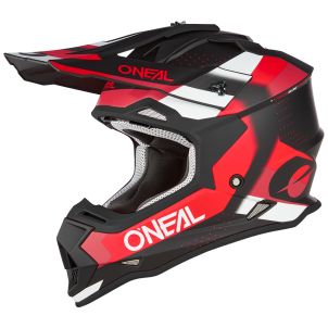 Casque Moto Cross 2SRS SPYDE Oneal Noir / Rouge / Blanc