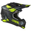 Casque Moto Cross 2SRS SPYDE Oneal Noir / Gris / Jaune Fluo