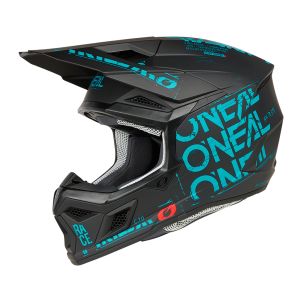 Casque Moto Cross 3SRS STATIC Oneal Noir / Bleu