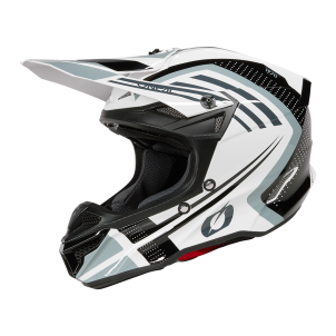 Casque Moto Cross 5SRS Polyacrylite SPIKE Oneal Blanc / Noir