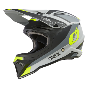 Casque Moto Cross 1SRS STREAM Noir / Jaune Fluo