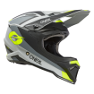 Casque Moto Cross 1SRS STREAM Noir / Jaune Fluo