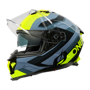 Casque Moto Intégral CHALLENGER EXO Oneal Noir / Gris / Jaune Fluo