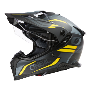 Casque Moto Trail A-SRS SPIKE Oneal Noir / Gris / Jaune