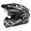 Casque Moto Trail D-SRS SQUARE Oneal Noir / Blanc / Gris