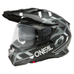 Casque Moto Trail D-SRS SQUARE Oneal Noir / Blanc / Gris