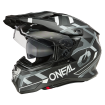 Casque Moto Trail D-SRS SQUARE Oneal Noir / Blanc / Gris