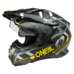 Casque Moto Trail D-SRS SQUARE Oneal Noir / Jaune Fluo / Gris