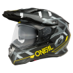 Casque Moto Trail D-SRS SQUARE Oneal Noir / Jaune Fluo / Gris