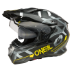 Casque Moto Trail D-SRS SQUARE Oneal Noir / Jaune Fluo / Gris