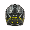 Casque Moto Trail D-SRS SQUARE Oneal Noir / Jaune Fluo / Gris