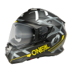 Casque Moto Trail D-SRS SQUARE Oneal Noir / Jaune Fluo / Gris