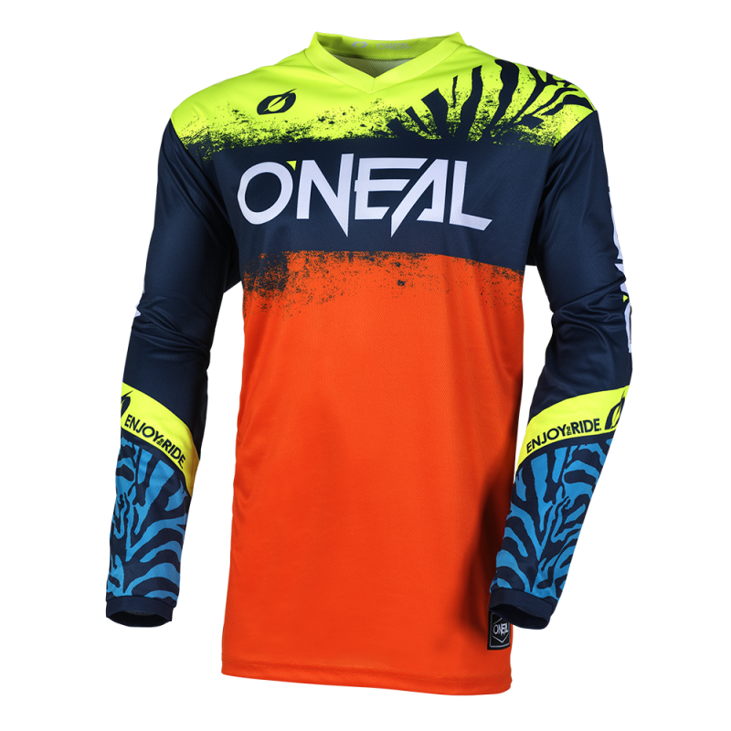 Maillot Moto Cross Enfant ELEMENT SHOCKER ONeal Bleu / Orange