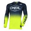 Maillot moto Cross MAYHEM HEXX ONeal Bleu / Jaune Fluo