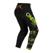 Pantalon Moto Cross ELEMENT ATTACK Oneal Noir / Jaune Fluo