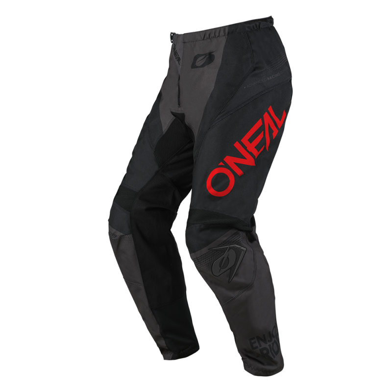 Pantalon Moto Cross Enfant ELEMENT RACEWEAR Oneal Noir / Gris / Rouge