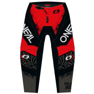 Pantalon Moto Cross ELEMENT SHOCKER Noir / Rouge