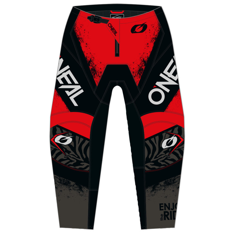 Pantalon Moto Cross ELEMENT SHOCKER Noir / Rouge