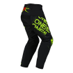 Pantalon Moto Cross ELEMENT STATIC Noir / Jaune Fluo