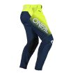 Pantalon Moto Cross MAYHEM HEXX Oneal Bleu / Jaune Fluo