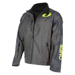 Veste de Pluie Moto SHORE Oneal Gris / Jaune Fluo