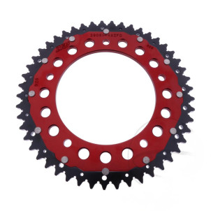 Couronne Bi Matière 49 dents PAS 525 ROUGE ZF Sprocket