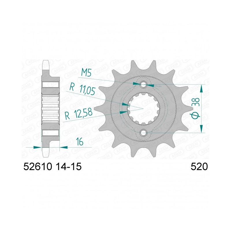 Pignon Afam Ducati 52610